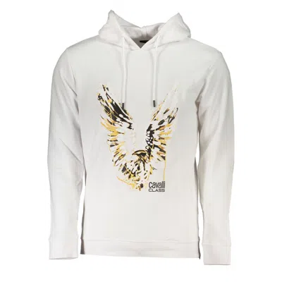 Cavalli Class White Cotton Sweater