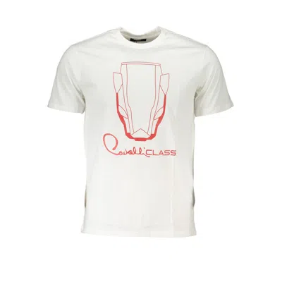 Cavalli Class White Cotton T-shirt