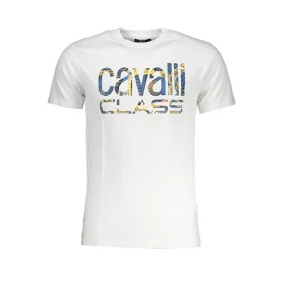 Cavalli Class White Cotton T-shirt