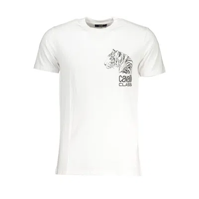 Cavalli Class White Cotton T-shirt