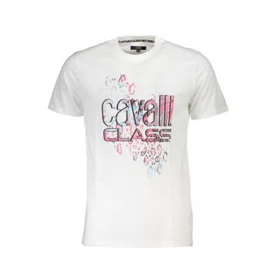 Cavalli Class White Cotton T-shirt