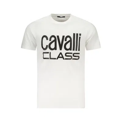 Cavalli Class White Cotton T-shirt