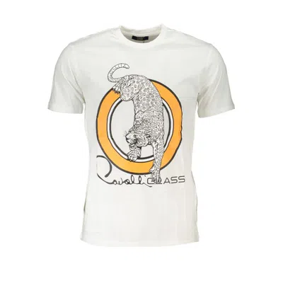 Cavalli Class White Cotton T-shirt