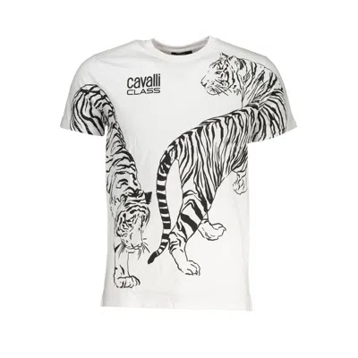 Cavalli Class Cotton Men's T-shirt In White