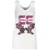 Cavalli Class Elegant White Cotton Tank Top With Logo Print In White