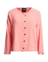 Cavalli Class Woman Blazer Salmon Pink Size 6 Viscose, Elastane In Pink