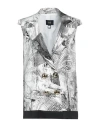 Cavalli Class Woman Blazer White Size 10 Viscose, Elastane, Polyester In White