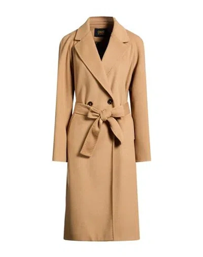 Cavalli Class Woman Coat Camel Size 10 Wool, Polyester, Acrylic In Neutral
