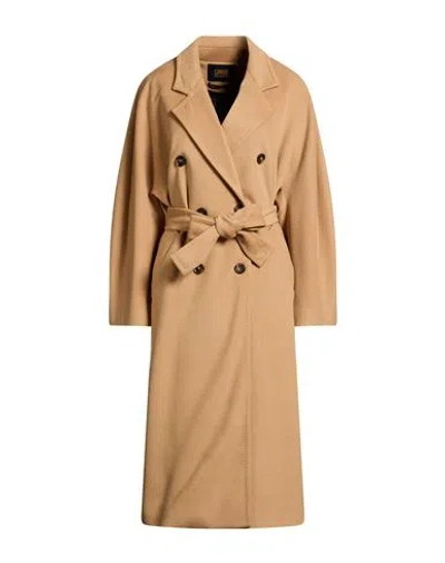 Cavalli Class Woman Coat Camel Size 10 Wool, Polyester, Acrylic In Neutral