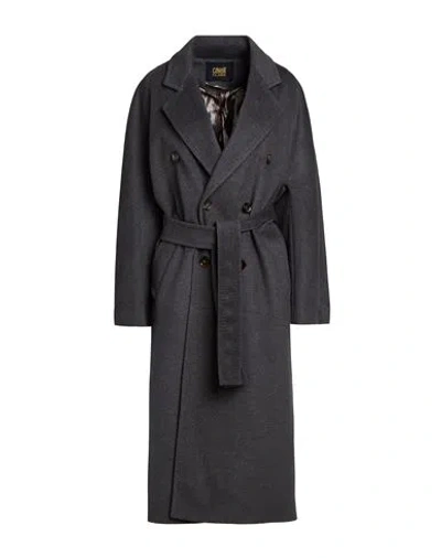 Cavalli Class Woman Coat Grey Size 10 Wool, Polyester, Acrylic In Gray