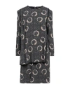 Cavalli Class Woman Midi Dress Black Size 4 Viscose, Acetate, Silk In Black