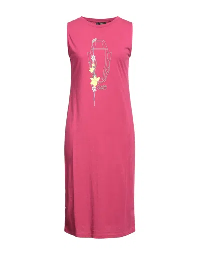 Cavalli Class Midi Dresses In Red