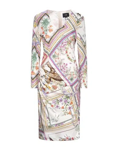 Cavalli Class Midi Dresses In White
