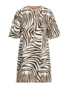 Cavalli Class Beige Cotton Dress In Beige