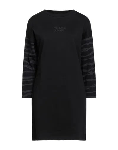 Cavalli Class Short Dresses In Black