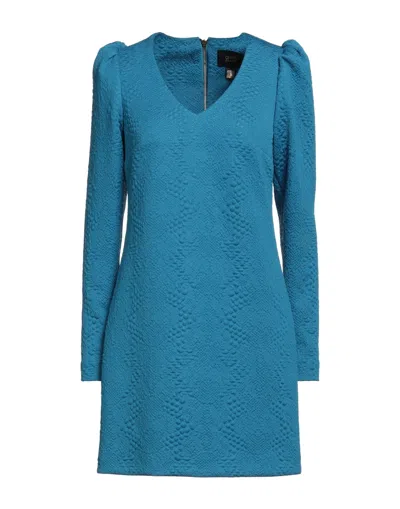Cavalli Class Short Dresses In Blue