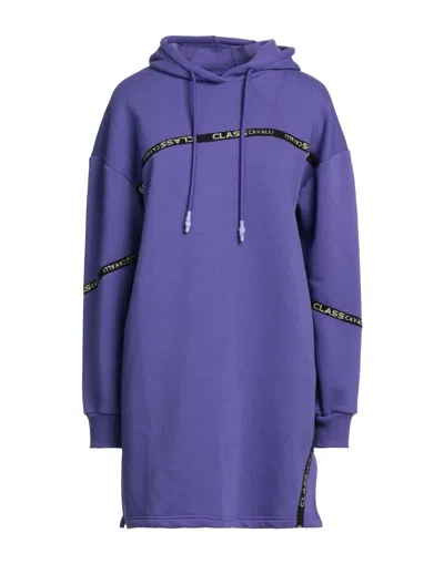 Cavalli Class Short Dresses In Purple