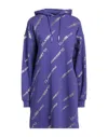 Cavalli Class Short Dresses In Purple