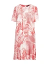 Cavalli Class Woman Short Dress Red Size 12 Viscose, Elastane, Acetate, Silk