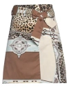 Cavalli Class Woman Mini Skirt Ivory Size 6 Cotton, Elastane In White