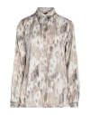 Cavalli Class Woman Shirt Camel Size Xl Viscose In Beige