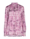 Cavalli Class Woman Shirt Fuchsia Size Xl Viscose In Pink