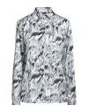 Cavalli Class Woman Shirt Grey Size L Viscose In Grey
