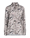 Cavalli Class Woman Shirt Khaki Size Xl Viscose In Beige