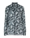 Cavalli Class Woman Shirt Light Grey Size Xl Viscose In Grey