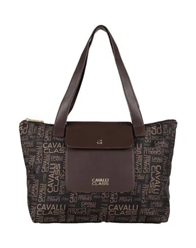 Cavalli Class Woman Shoulder Bag Chocolate Brown Size - Polyurethane