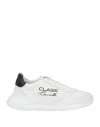 Cavalli Class Woman Sneakers White Size 10 Calfskin