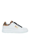 Cavalli Class Woman Sneakers White Size 11 Soft Leather In White
