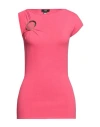 Cavalli Class Woman Sweater Garnet Size 4 Viscose, Polyester In Red