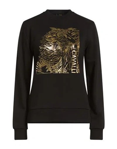 Cavalli Class Woman Sweatshirt Black Size 3xl Cotton