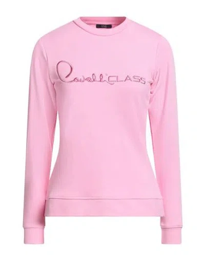 Cavalli Class Woman Sweatshirt Pink Size Xs Cotton, Polyester