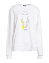 Cavalli Class Woman Sweatshirt White Size Xxl Cotton