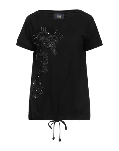 Cavalli Class T-shirts In Black