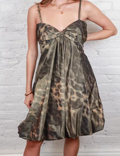 Cavalli Class Women's Animal Print Strapless Cocktail Dress In Multi