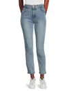 CAVALLI CLASS WOMEN'S HIGH RISE FADED WASH JEANS