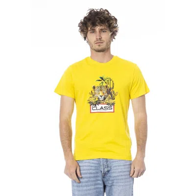 Cavalli Class Jaguar-print Tropical-motif T-shirt In Yellow