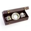 Cavalli Coffee Cup & Saucer With Luxury Box In Green