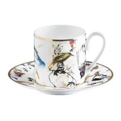 Cavalli Coffee Cup & Saucer With Luxury Box In Multi