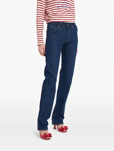 Pre-owned Cavalli E Nastri Vintage X Levi's 1980s Straight-leg Jeans