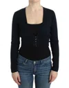 Cavalli Women Cropped Wool Cardigan