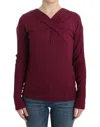 Cavalli Women Purple Knitted Wool Sweater