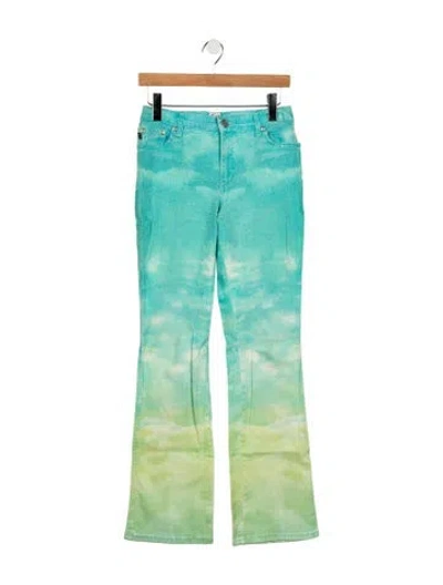Pre-owned Cavalli Jeans Vintage Flared Jeans In Blue