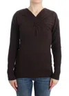 Cavalli Women  Knitted Wool Sweater In Black