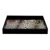 Cavalli Small Rectangular Tray In Black