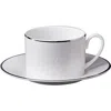 Cavalli Tea Cup & Saucer With Luxury Box In White