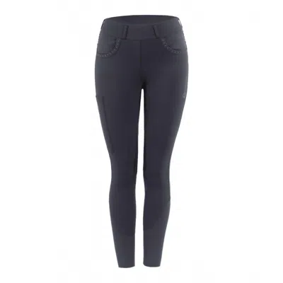 Cavallo Women's Lee Grip Rl Tights In Shadow Gray In Black